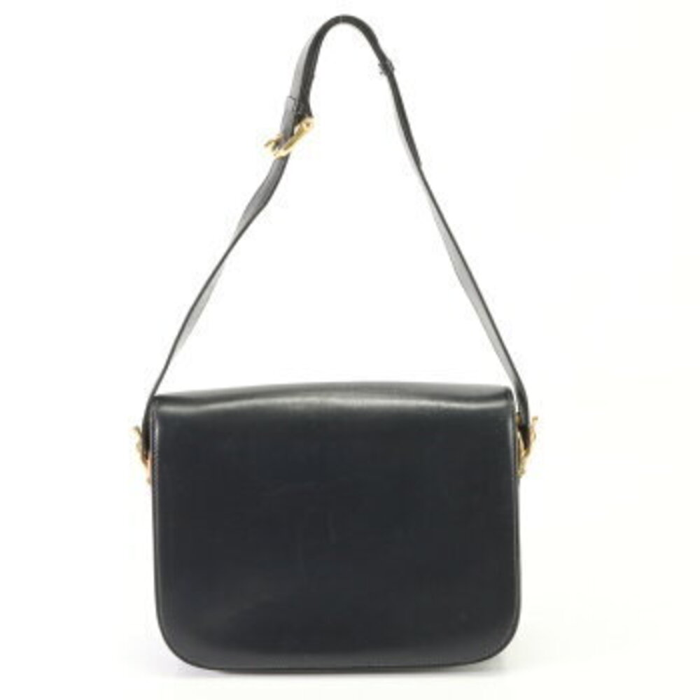 Celine Carriage Hardware Leather Shoulder Bag Tote Black EFV - Picture 6 of 14